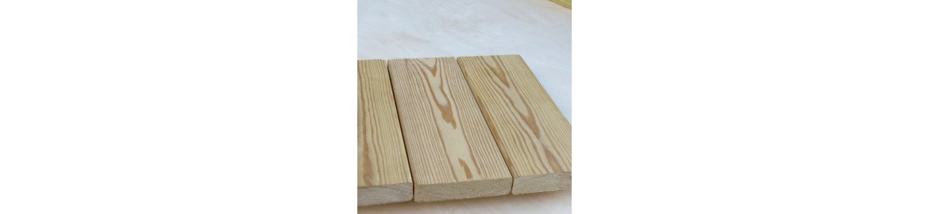 Палубная доска из лиственницы класс С 28x90x3000 мм