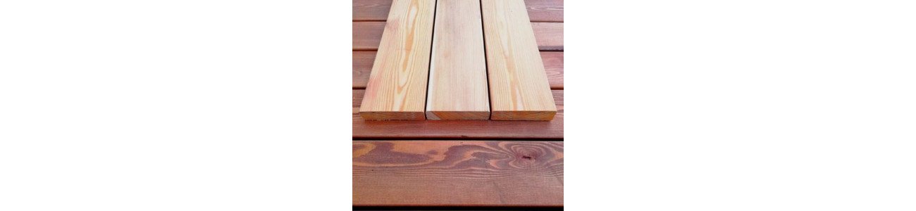 Палубная доска из лиственницы класс С 28x90x3000 мм