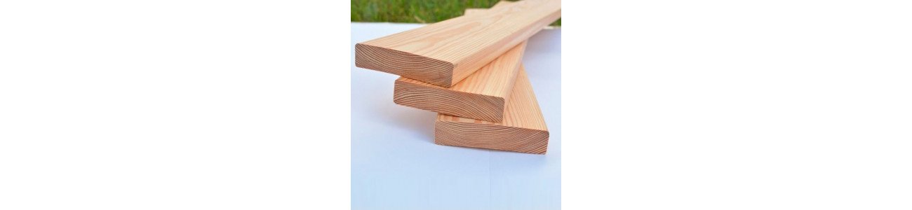 Палубная доска из лиственницы класс С 28x90x3000 мм
