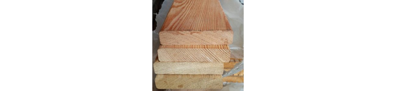 Палубная доска из лиственницы класс С 28x90x3000 мм