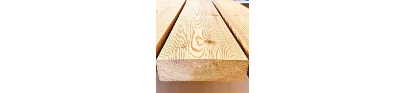 Строганная доска из лиственницы 50x100x6000 мм